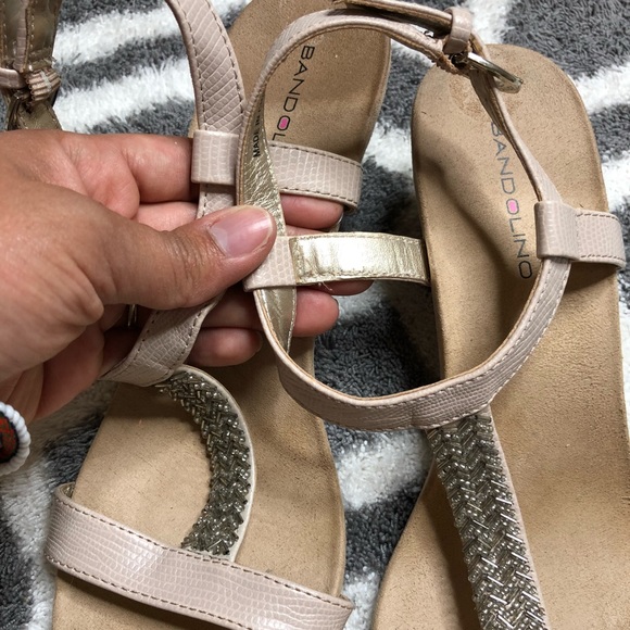 🌴Beaded T Strap Wedge - Picture 2 of 7